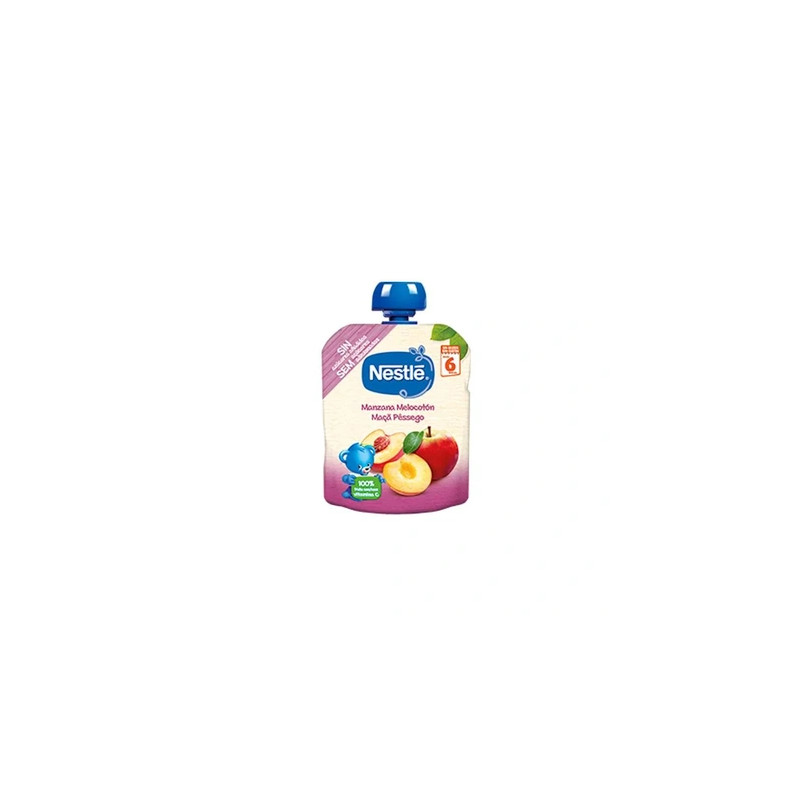 Nestl Apple And Peach Pouch 6 Months 90g