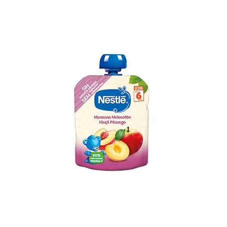 Nestl Apple And Peach Pouch 6 Months 90g