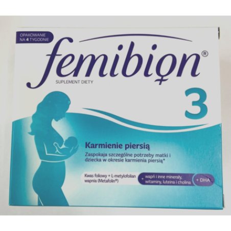 Femibion 3 Breastfeeding 28 Tablets 28 Capsules Folic Acid DHA Vitamin