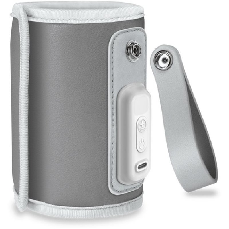 Lionelo Care Thermup Go Scaldabiberon Grey Silver Bottle Warmer 1 Pz