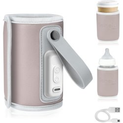 LIONELO Thermup Go Portable Bottle Warmer for Maintaining Temperature USB Cable Powered for Keeping Milk and Baby Food