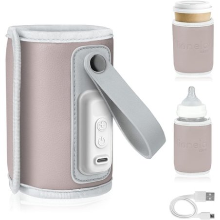 LIONELO Thermup Go Portable Bottle Warmer for Maintaining Temperature USB Cable Powered for Keeping Milk and Baby Food