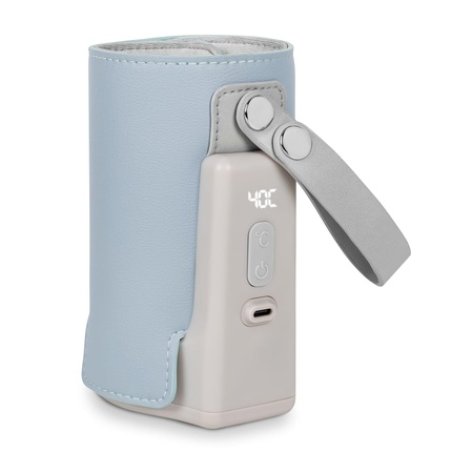 LIONELO Thermup Go Plus Portable Baby Bottle Warmer 5 Operating Temperatures from 38 to 500 C Blue