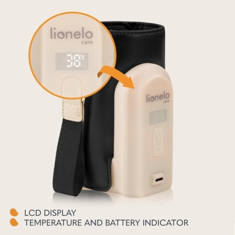 Lionelo Thermup Go Evo Advanced Portable Bottle Warmer with USB-C 9hr Battery