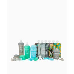 Twistshake Drinking Kit baby gift set Girl Blue, Green