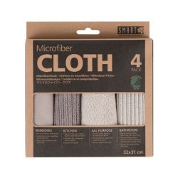 Smart Microfiber Cleaning Cloth 4 Piece Grey Beige