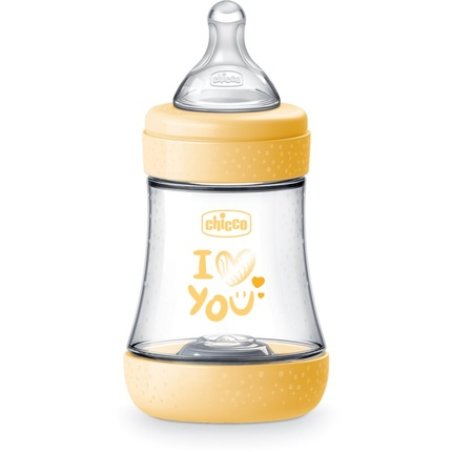 Chicco Perfect 5 Baby Bottle 0 M Slow Flow Yellow 150 Ml