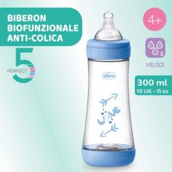Chicco Perfect 5 Anticolic Bottle 300ml Fast Flow For 4 Months