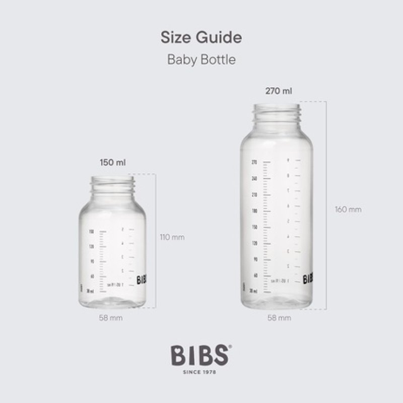 Bibs Bottle 270ml BPA-Free Dishwasher Safe
