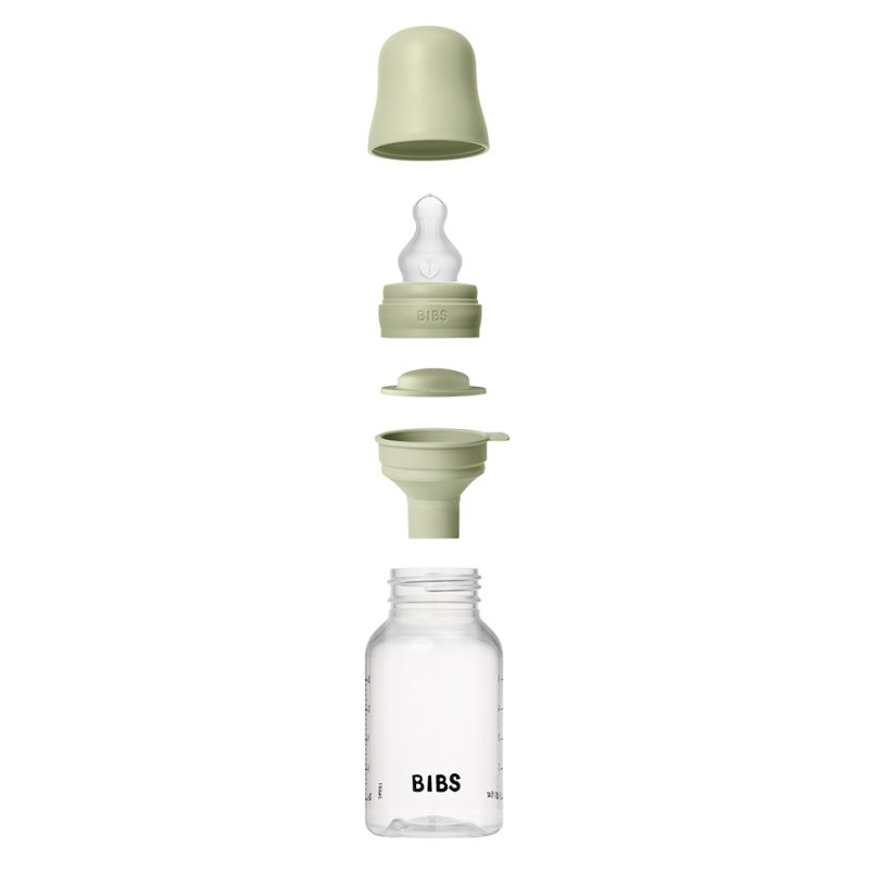 Bibs Baby BPA-Free PP Bottle Set 150ml Silicone - Sage