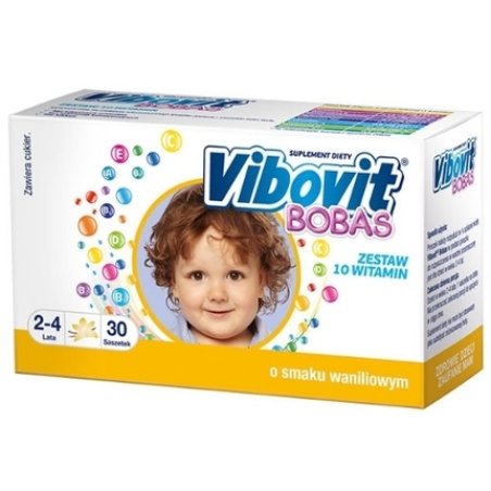 Vibovit Bobas Vanilla Flavour For Children Aged 2 To 4 Years 30 Sachets