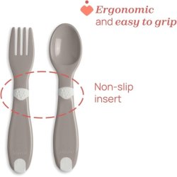 Chicco Mes Premiers Plastic Cutlery for Children Fork and Spoon