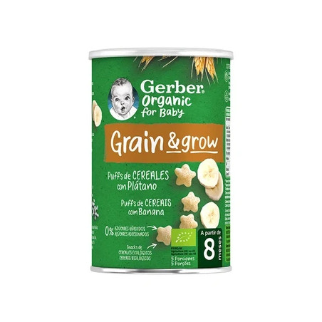 Gerber Gerber Organic Puff Cereals And Banana