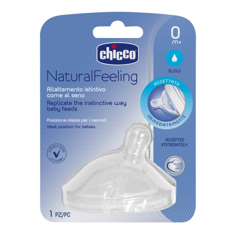 Chicco 00081011100000 bottle nipple Silicone Round Slow flow