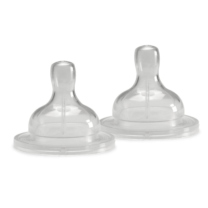 NeoBaby 2 Tettarelle in silicone a collo largo e flusso veloce tétine de biberon Rond Débit rapide