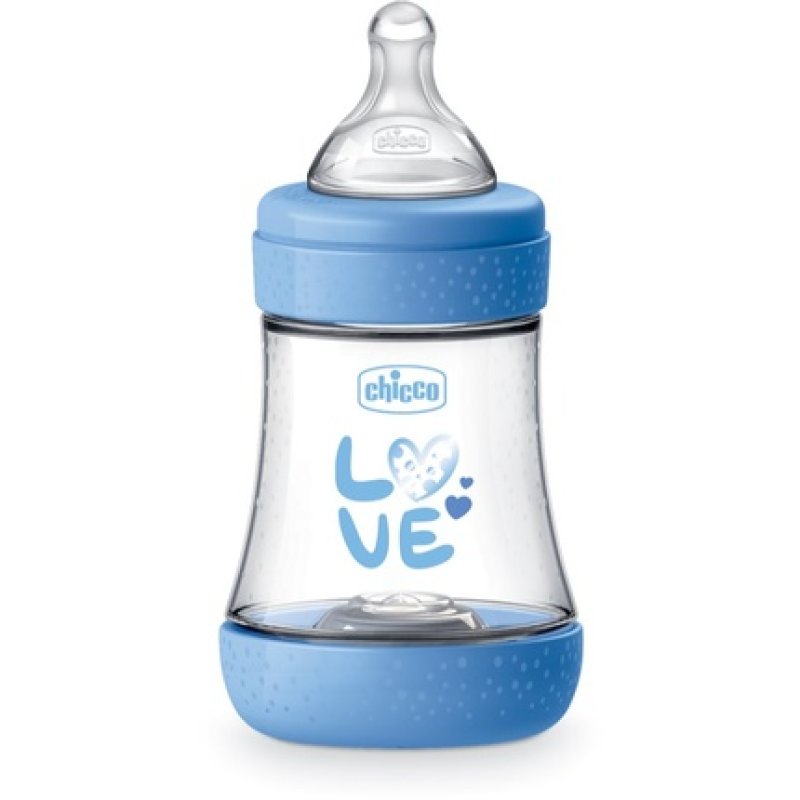 Chicco Perfect 5 Baby Bottle 0 M Slow Flow Blue 150 Ml