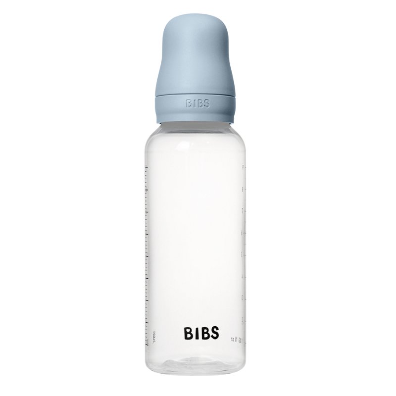 Bibs Baby BPA-Free PP Bottle Set 270ml Silicone - Baby Blue