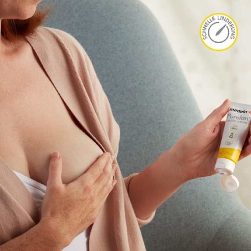 Medela Purelan Lanolin Cream 7g - Soothes Sore Nipples and Dry Skin - 100% Natural, Hypoallergenic, Dermatologically