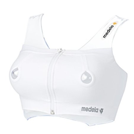 Medela Easy Expression Bustier Bra, White, L