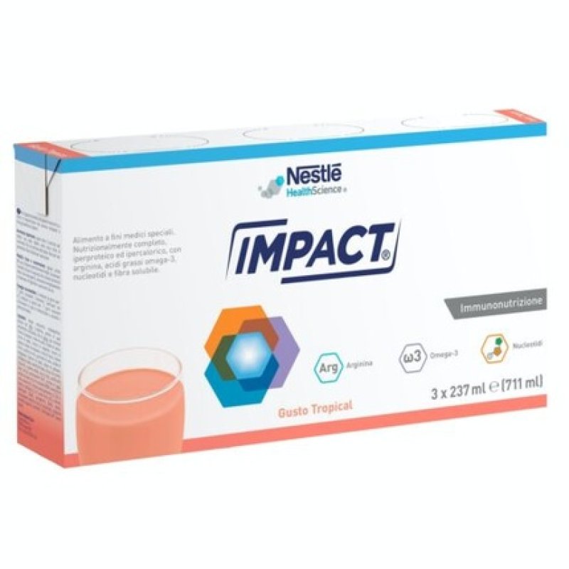 Impact Tropical Nestlé HealthScience 237ml - Pack of 3