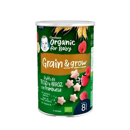 Gerber Gerber Snack Organic Cereals And Raspberry 35g