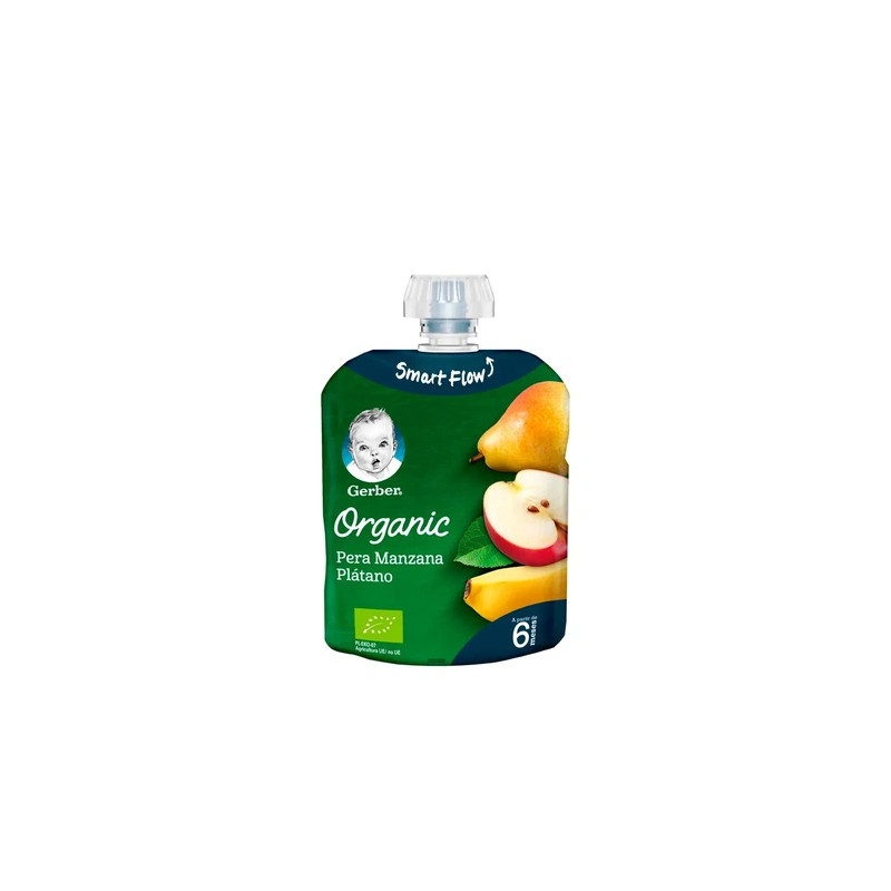Gerber Gerber Organic Pear Apple And Banana 90g