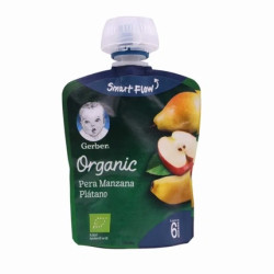 Gerber Organic Pear Apple Banana 4x