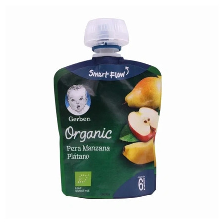 Gerber Organic Pear Apple Banana 4x