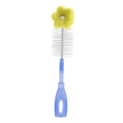 NeoBaby Scovolino 2 in 1 per tettarelle e biberon Goupillon Bleu, Blanc, Jaune