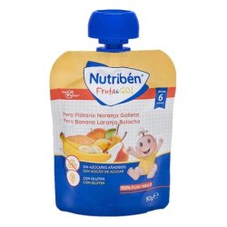 Nutriben Fruit & Go Pear Banana Orange And Biscuit 90g