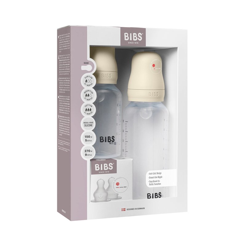 Bibs 4010.8400.2 biberon 150 ml Ivoire 270 ml Polypropylène (PP)