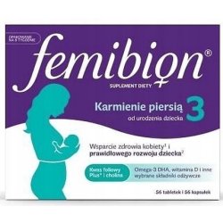 Femibion 3 Breastfeeding Folic Acid With Choline 56 Tablets 56 Capsules