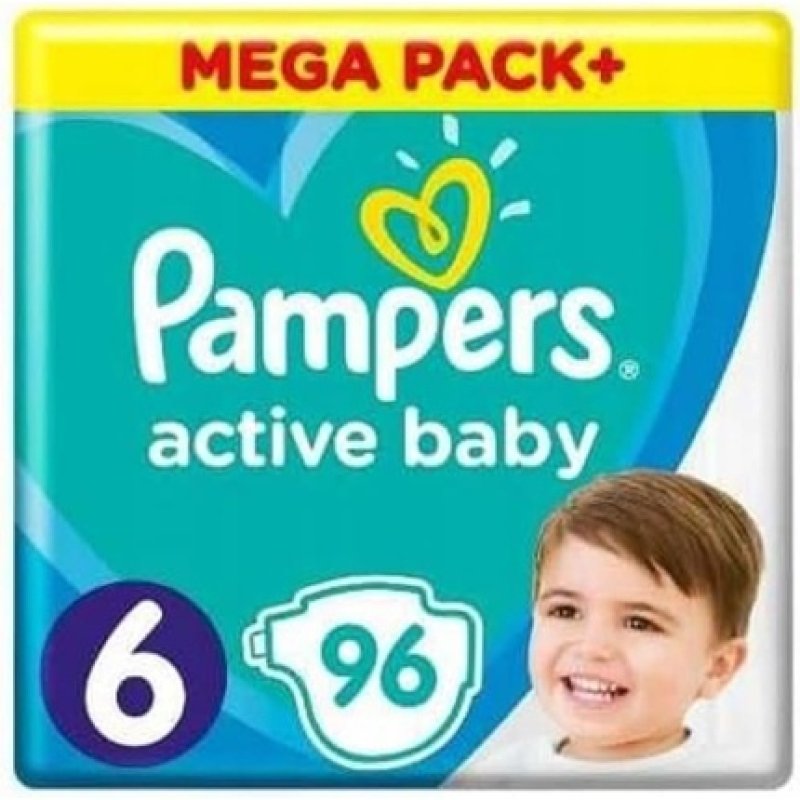 Pampers Active Baby Diapers Size 6 13-18kg