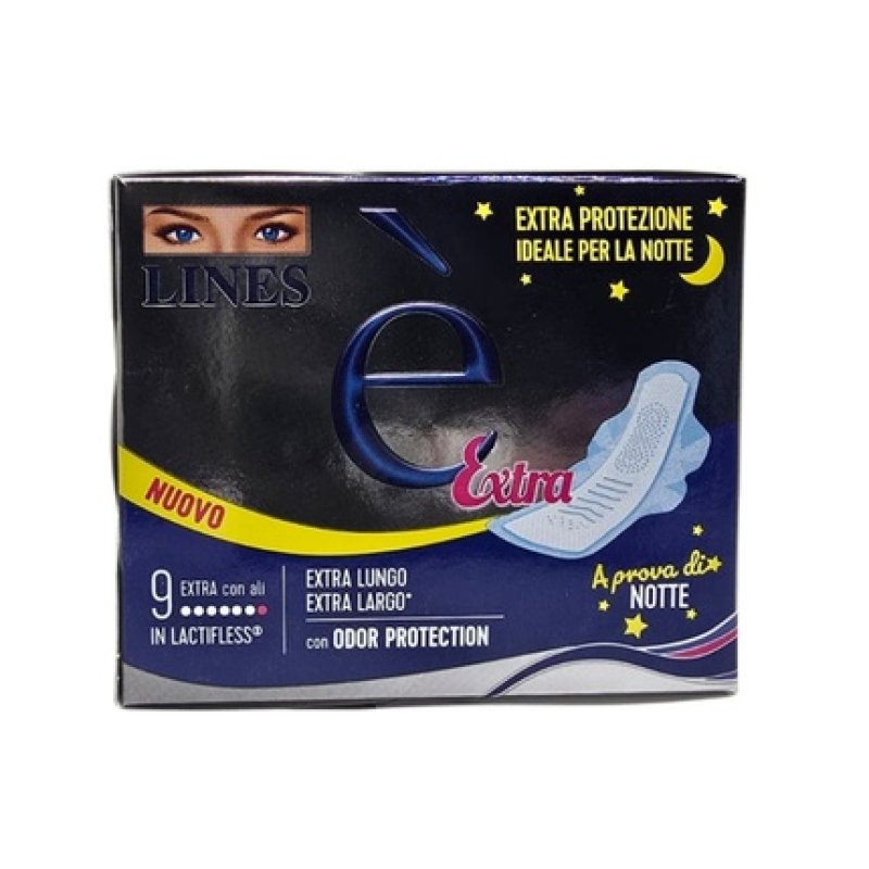 Absorbent in Lactifles Extra with Ali Lines - Pack of 9