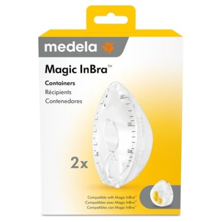 Medela Magic Inbra Containers 2 Count Spare Parts Made Without BPA - Pack of 2