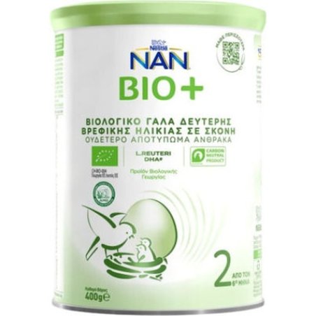 Nan Nestle Bio 2 Organic Milk From 6 Months - 400 Grams