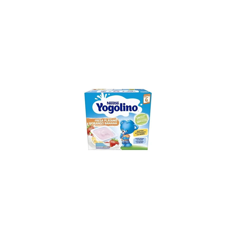 Nestle Yogolino Strawberry And Banana For 6 Months And Older, 4x 100g