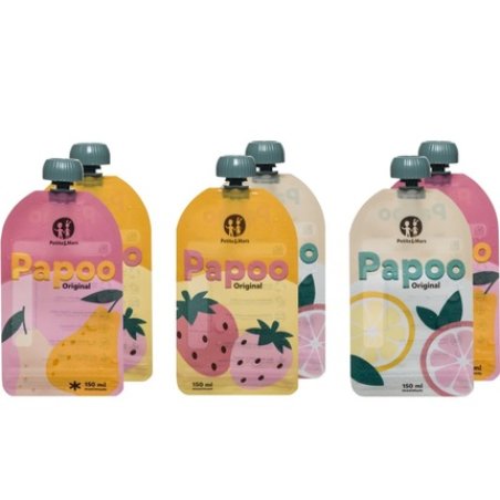 Petite&Mars Papoo Food Pouch 6x150 Ml