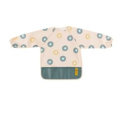 Petite&Mars Bib With Long Sleeves Green Kiwi For 2 Years And Above