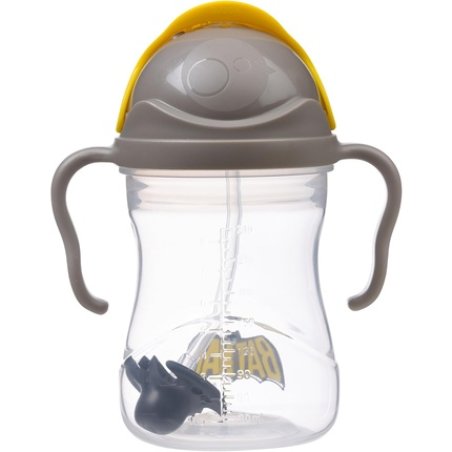 Bbox Batman Learning Cup with Flip Top Heavy Straw Handle