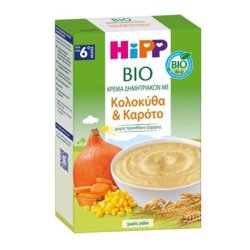 Hipp Organic Baby Cereal Cream With Pumpkin And Carrot Without Milk 6 Months , 200 Grams
