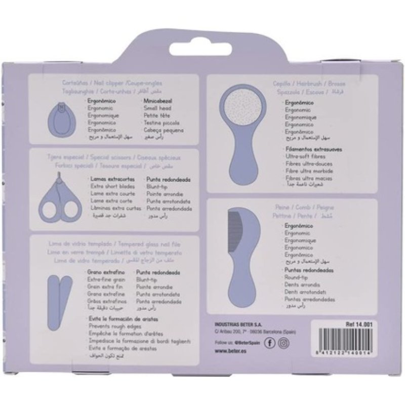 Beter - Baby Care Set, 5 Piece Baby Grooming Kit, Ideal For Newborn - Owl