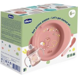 Chicco Meal Set with Training Cup, First Spoon, and Hot Dish