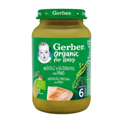 Gerber Organic Broccoli & Pea Puree With Turkey 190g