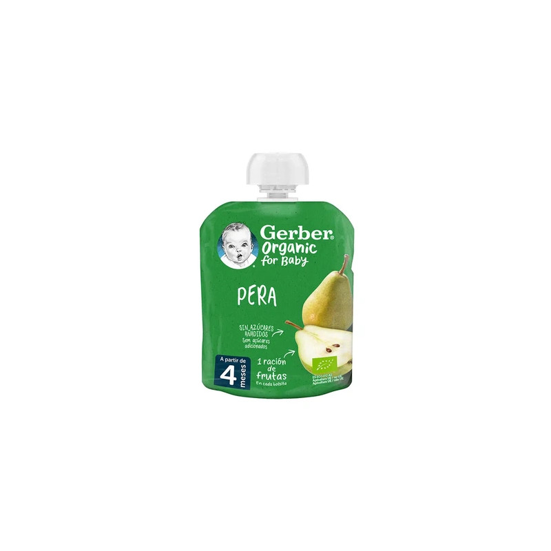 Gerber Pouch Organic Pear 90g