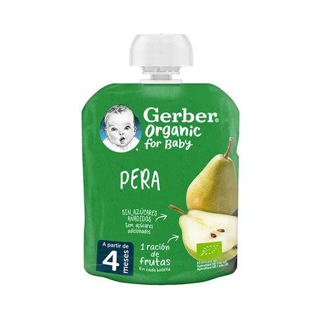 Gerber Pouch Organic Pear 90g
