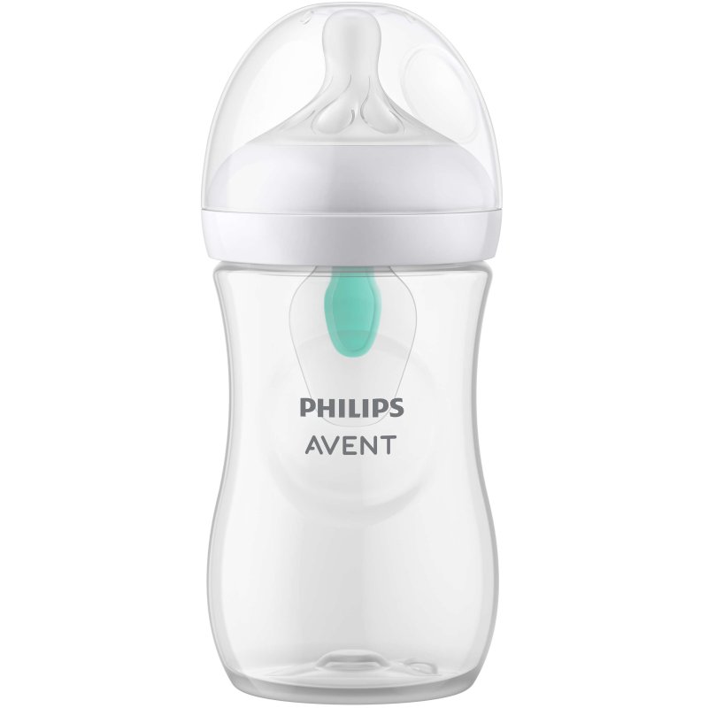 Philips Avent SCY673/01 Glass Bottle Natural with Responsive Dummy and AirFree Anti-Colic Attachment 260ml