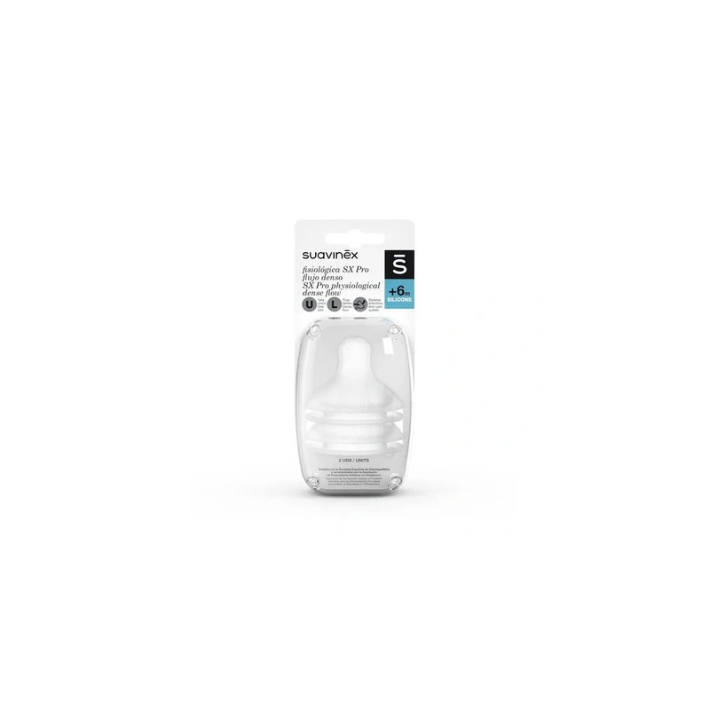 Suavinex Physiological Teat L Flow Silicone 2 Units
