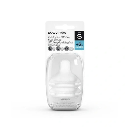 Suavinex Physiological Teat L Flow Silicone 2 Units
