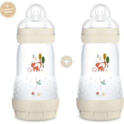 Mam Anti-Colic Easy Start Bottle With Silicone Nipple For Colic 2 Months - 2x260ml